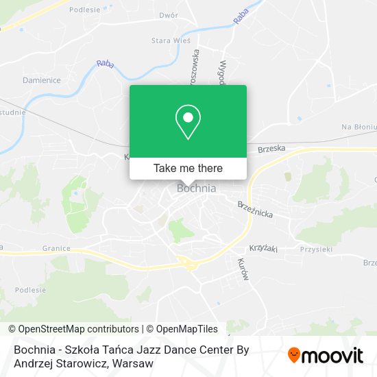 Bochnia - Szkoła Tańca Jazz Dance Center By Andrzej Starowicz map