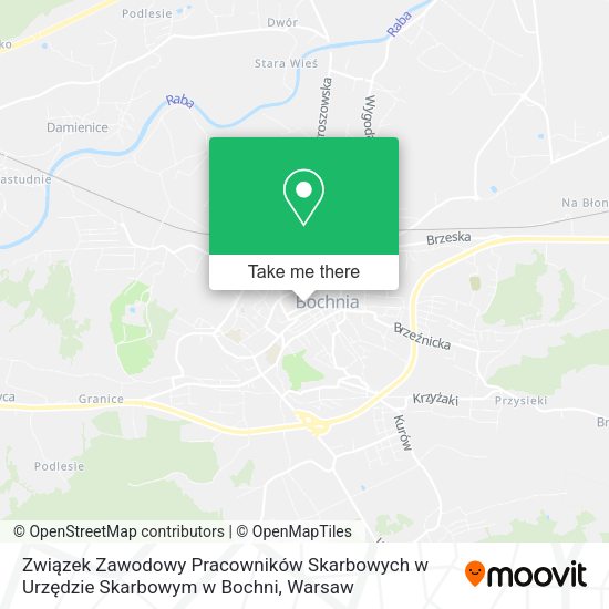 Związek Zawodowy Pracowników Skarbowych w Urzędzie Skarbowym w Bochni map