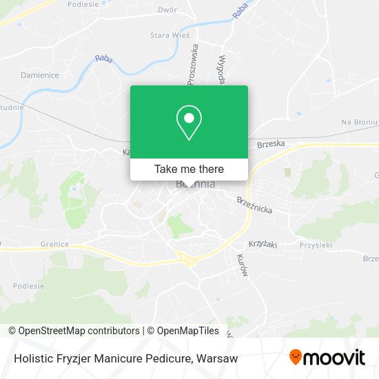 Holistic Fryzjer Manicure Pedicure map