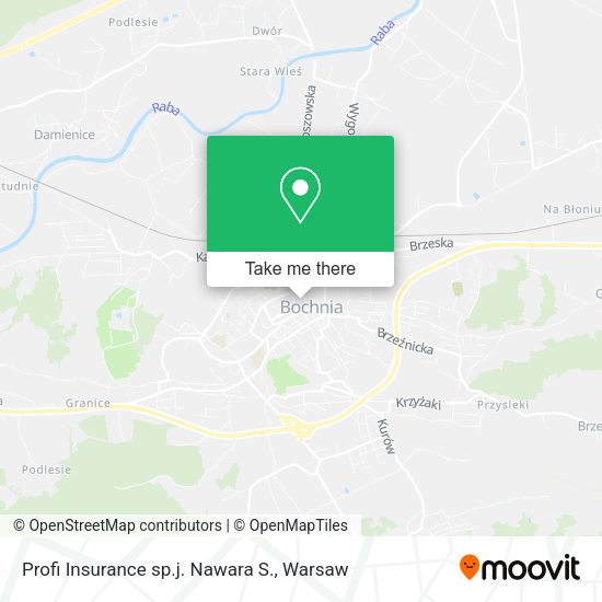 Profi Insurance sp.j. Nawara S. map