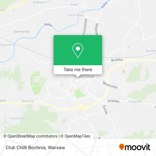 Карта Club Chilli Bochnia