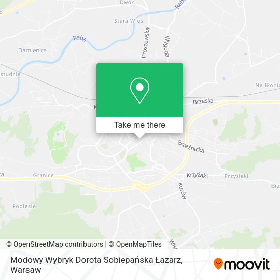 Modowy Wybryk Dorota Sobiepańska Łazarz map