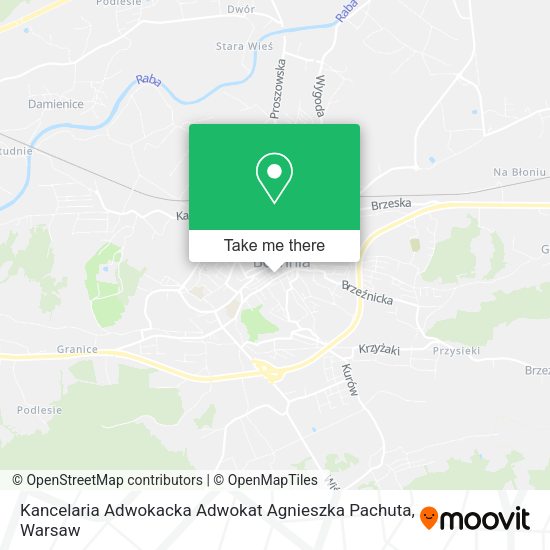 Kancelaria Adwokacka Adwokat Agnieszka Pachuta map