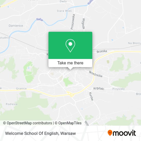 Welcome School Of English map