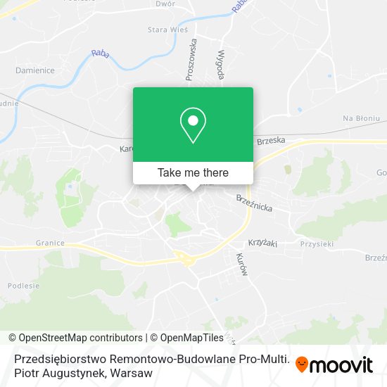 Przedsiębiorstwo Remontowo-Budowlane Pro-Multi. Piotr Augustynek map