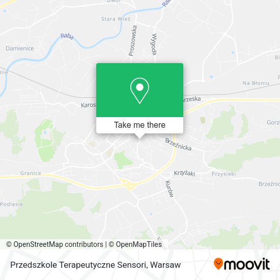 Przedszkole Terapeutyczne Sensori map