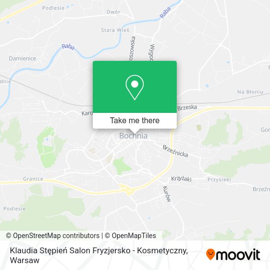 Klaudia Stępień Salon Fryzjersko - Kosmetyczny map