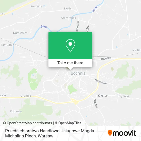 Карта Przedsiebiorstwo Handlowo Uslugowe Magda Michalina Piech