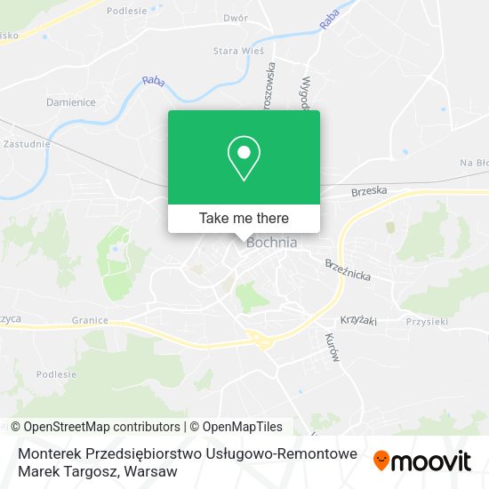 Monterek Przedsiębiorstwo Usługowo-Remontowe Marek Targosz map