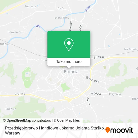 Карта Przedsiębiorstwo Handlowe Jokama Jolanta Staśko