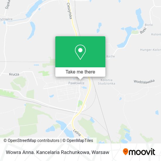 Wowra Anna. Kancelaria Rachunkowa map