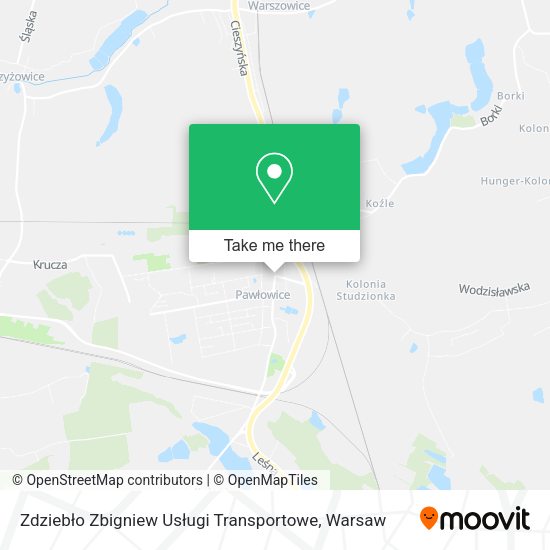 Zdziebło Zbigniew Usługi Transportowe map