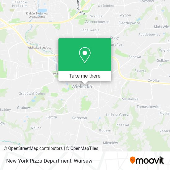 Карта New York Pizza Department