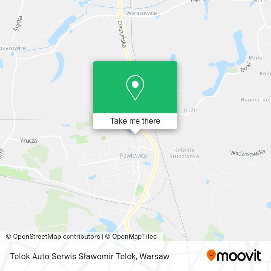 Карта Telok Auto Serwis Sławomir Telok