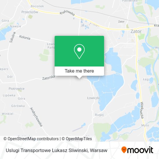 Uslugi Transportowe Lukasz Sliwinski map