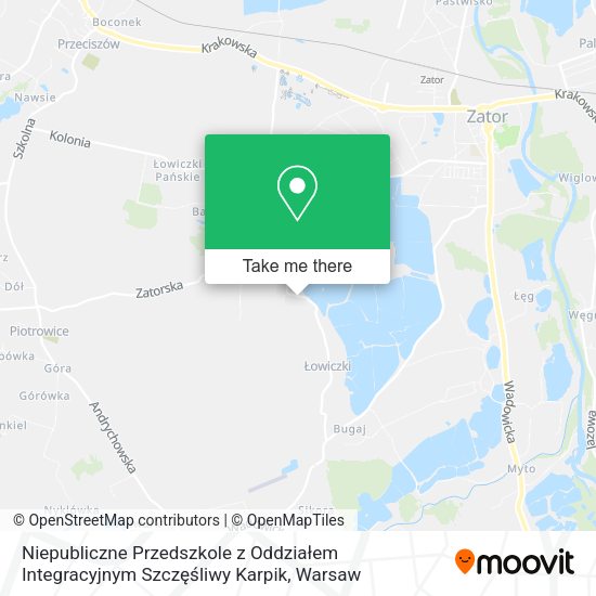 Niepubliczne Przedszkole z Oddziałem Integracyjnym Szczęśliwy Karpik map