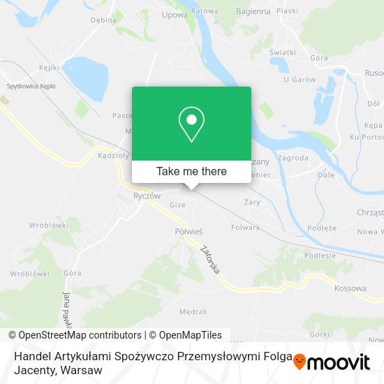 Handel Artykułami Spożywczo Przemysłowymi Folga Jacenty map