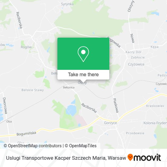 Uslugi Transportowe Kacper Szczech Maria map