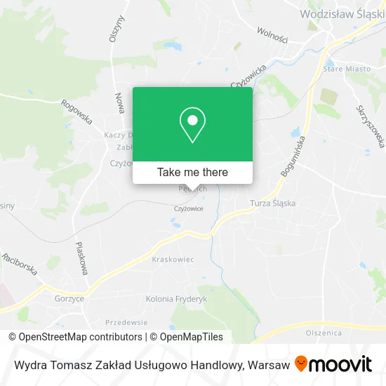 Карта Wydra Tomasz Zakład Usługowo Handlowy