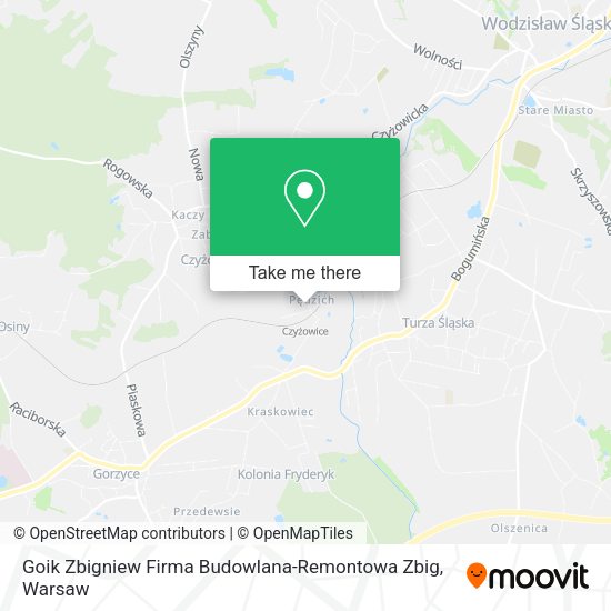 Goik Zbigniew Firma Budowlana-Remontowa Zbig map