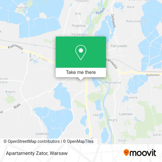 Карта Apartamenty Zator