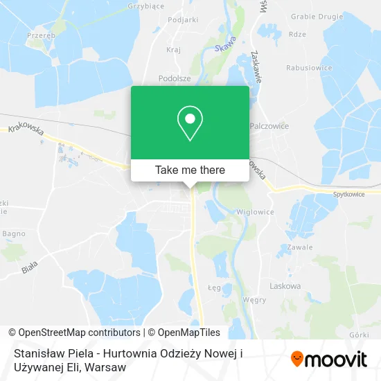 Stanisław Piela - Hurtownia Odzieży Nowej i Używanej Eli map
