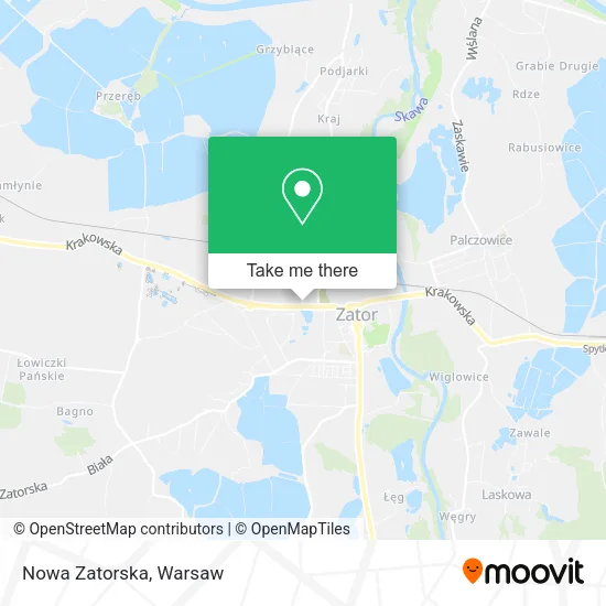 Карта Nowa Zatorska