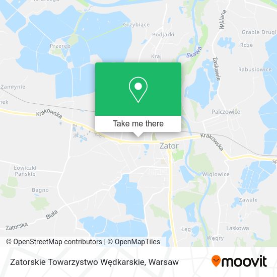 Zatorskie Towarzystwo Wędkarskie map