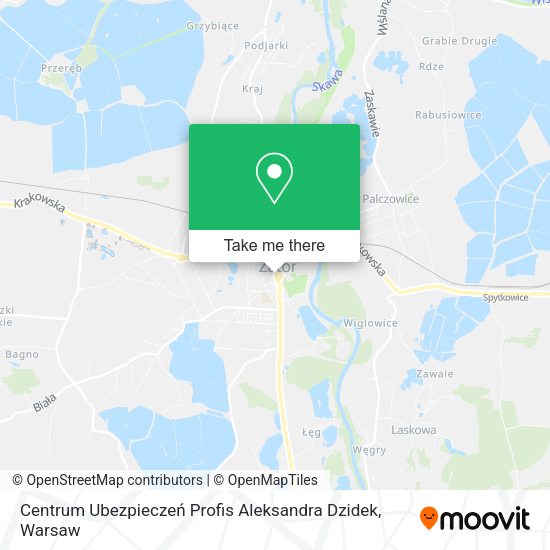 Centrum Ubezpieczeń Profis Aleksandra Dzidek map