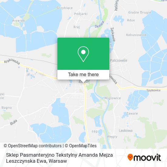 Sklep Pasmanteryjno Tekstylny Amanda Mejza Leszczynska Ewa map