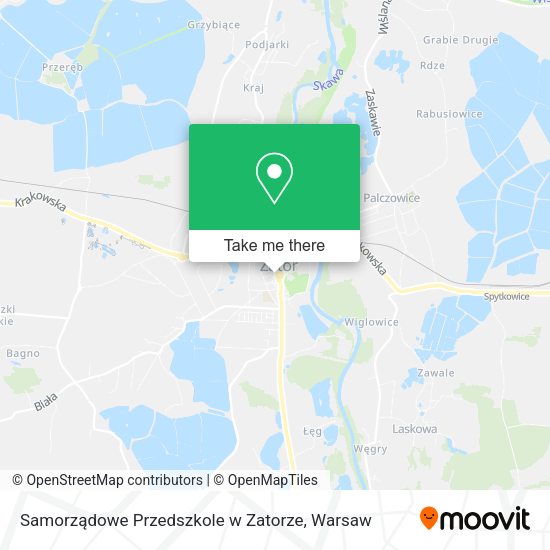 Samorządowe Przedszkole w Zatorze map