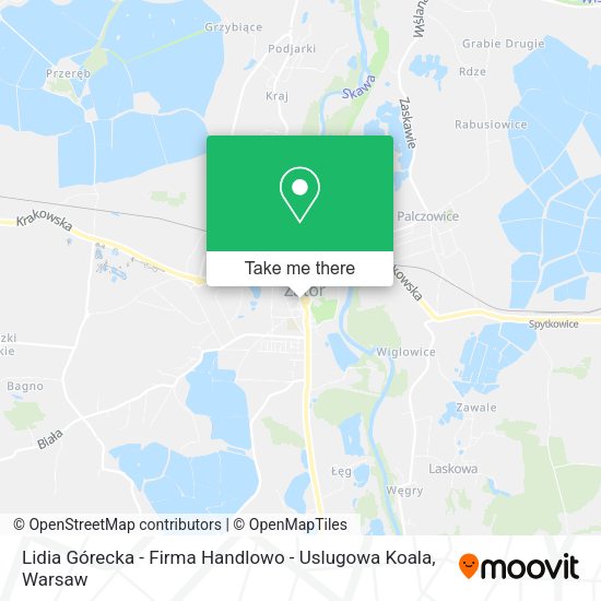 Lidia Górecka - Firma Handlowo - Uslugowa Koala map