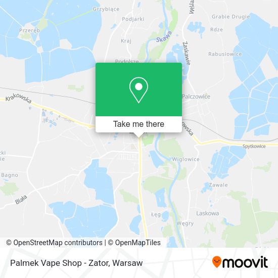 Palmek Vape Shop - Zator map