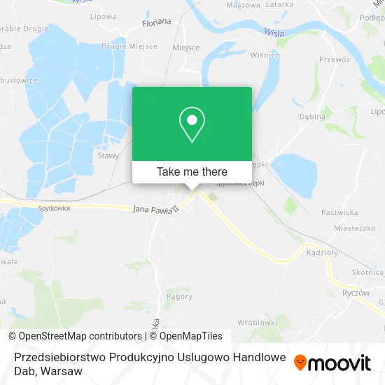 Карта Przedsiebiorstwo Produkcyjno Uslugowo Handlowe Dab