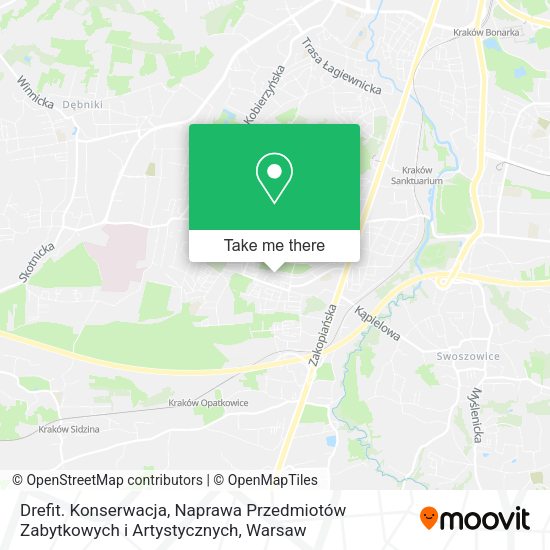 Drefit. Konserwacja, Naprawa Przedmiotów Zabytkowych i Artystycznych map