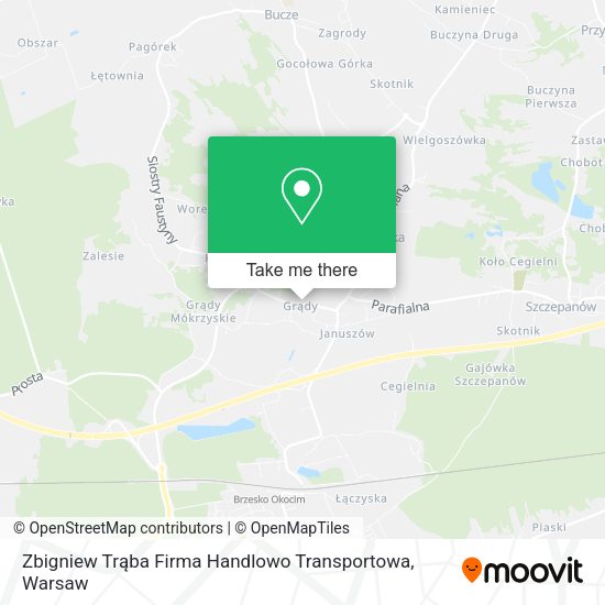 Zbigniew Trąba Firma Handlowo Transportowa map