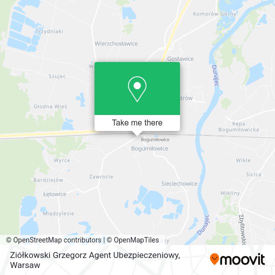 Ziółkowski Grzegorz Agent Ubezpieczeniowy map