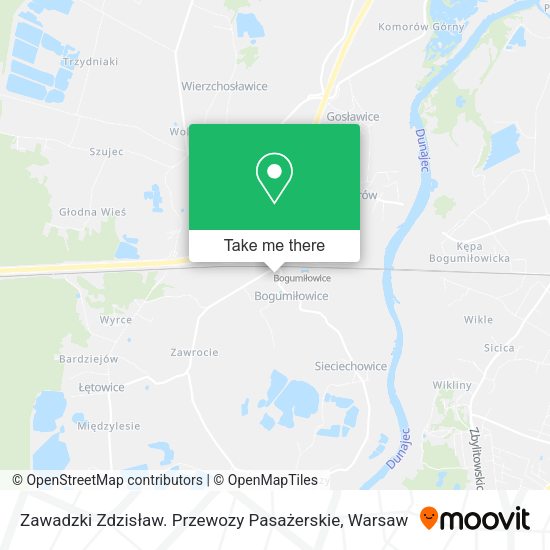 Zawadzki Zdzisław. Przewozy Pasażerskie map