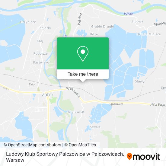 Ludowy Klub Sportowy Palczowice w Palczowicach map