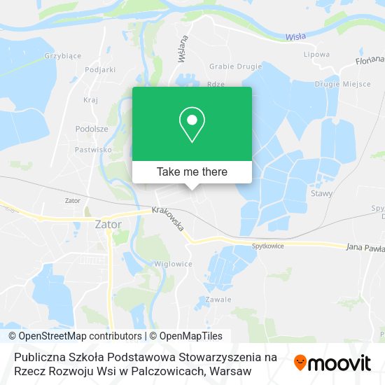 Publiczna Szkoła Podstawowa Stowarzyszenia na Rzecz Rozwoju Wsi w Palczowicach map