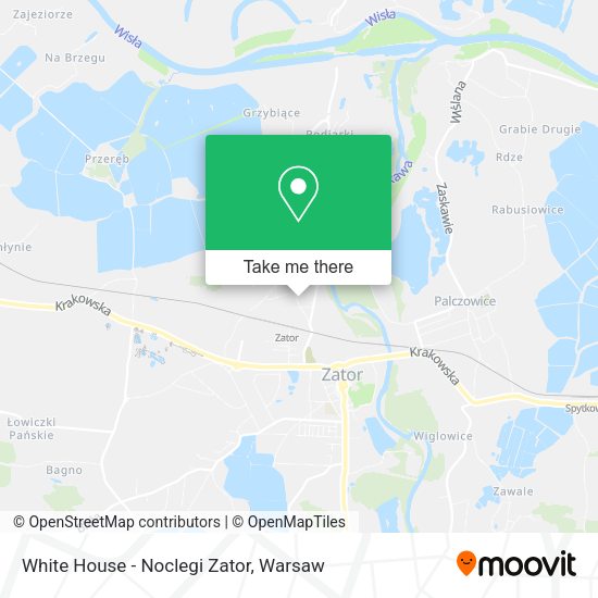 White House - Noclegi Zator map