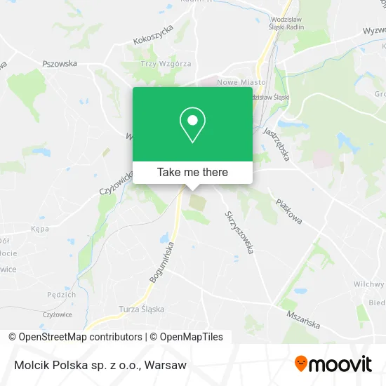 Карта Molcik Polska sp. z o.o.