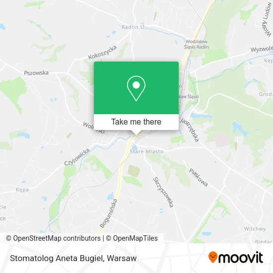 Карта Stomatolog Aneta Bugiel