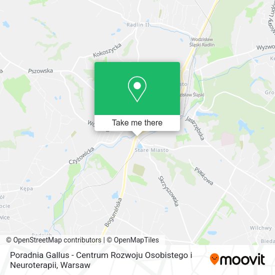 Poradnia Gallus - Centrum Rozwoju Osobistego i Neuroterapii map