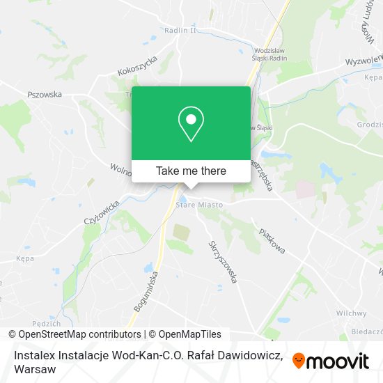 Instalex Instalacje Wod-Kan-C.O. Rafał Dawidowicz map