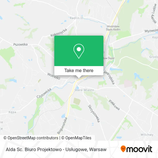 Карта Alda Sc. Biuro Projektowo - Usługowe