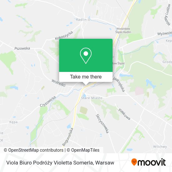 Viola Biuro Podróży Violetta Somerla map