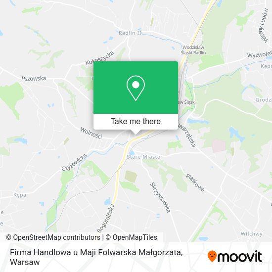 Firma Handlowa u Maji Folwarska Małgorzata map