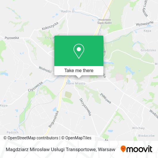 Magdziarz Mirosław Usługi Transportowe map