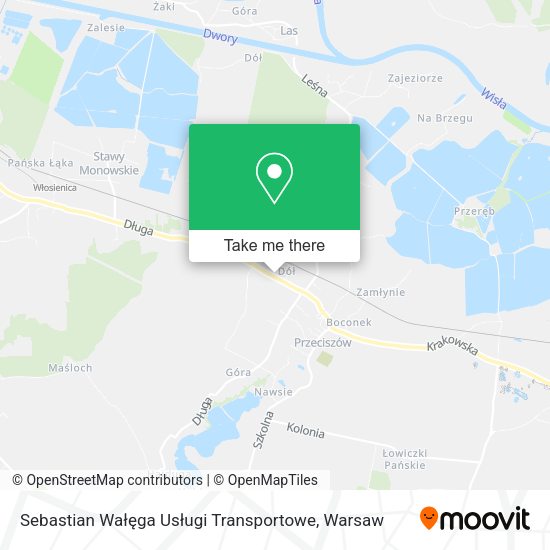 Sebastian Wałęga Usługi Transportowe map